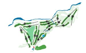 parcours golf 18 trous Bassin Bleu 